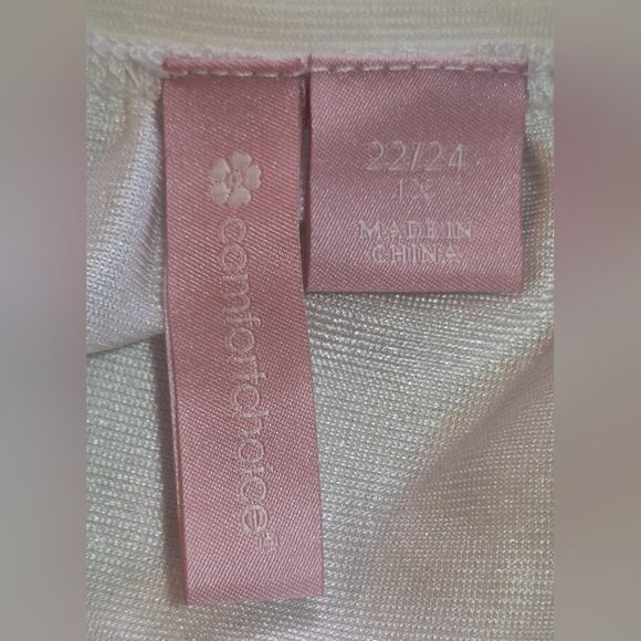 🐩COMFORT CHOICE white half slip. Size 1X (22-24) - Picture 4 of 5